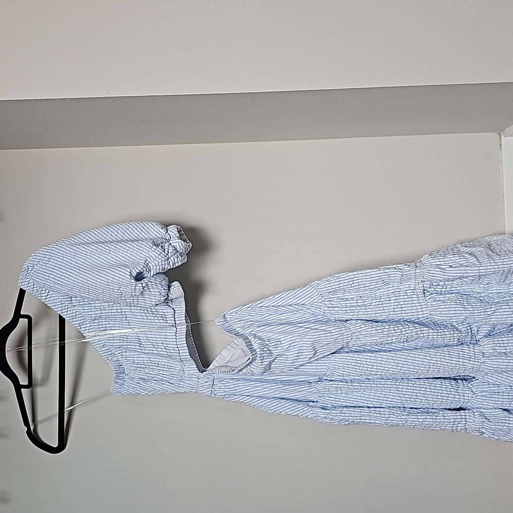 And now this summer dress blue pin stripe